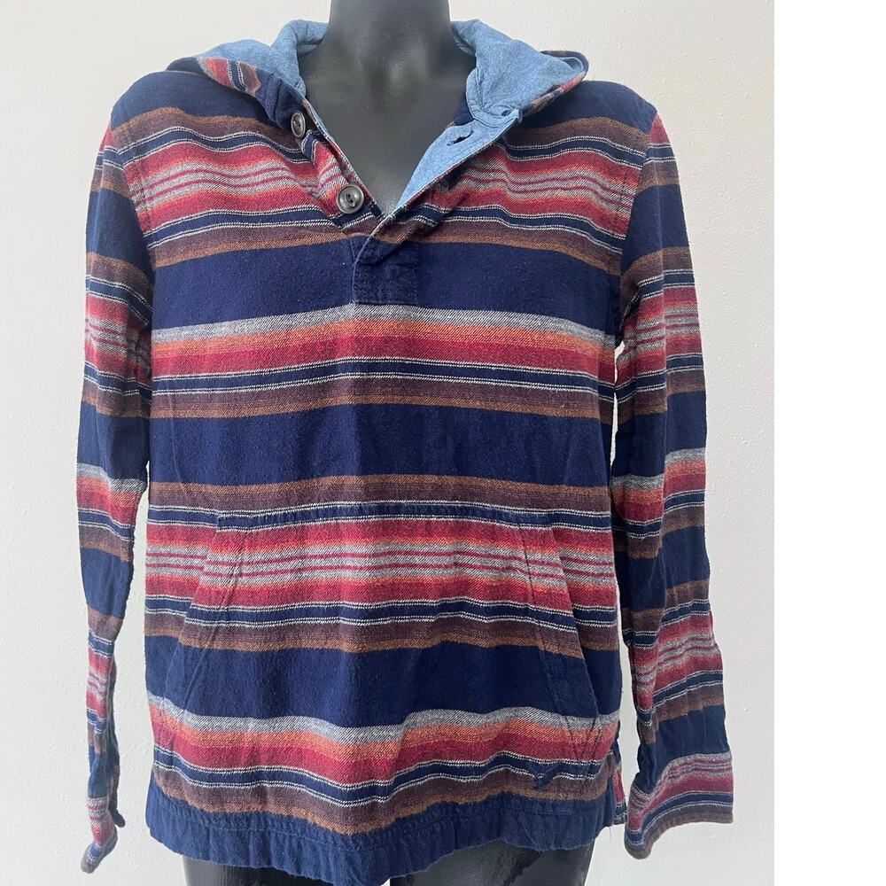 American Eagle Outfitters Baja Hoodie Sz‎ XS Pullover Striped Preppy Skater